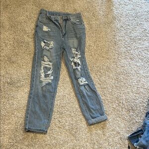 SHEIN Light Blue Denim Jeans